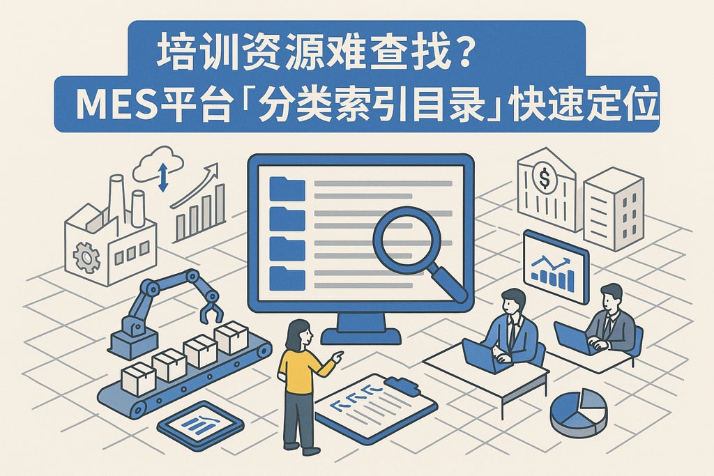 培训资源难查找？MES 平台「分类索引目录」快速定位